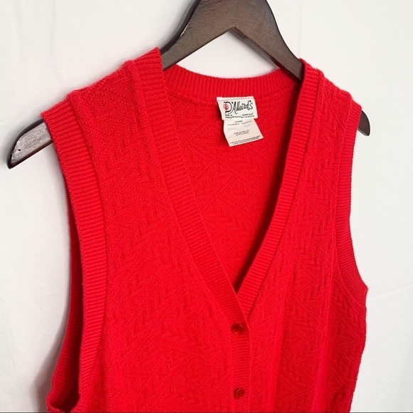 VINTAGE Sweater Vest / V-Neck - Size S - Picture 2 of 10